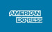 A blue background with the words american express.